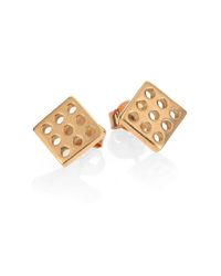 Kelly Wearstler | Metallic Precision Perforated Stud Earrings | Lyst