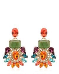 Anton Heunis | Metallic Flower Motif Earrings | Lyst