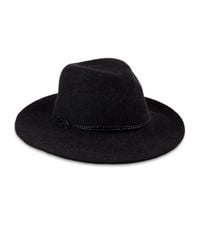 Helen Kaminski | Black Kataka Western Fedora Wool Felt Hat | Lyst