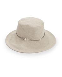 Helen Kaminski | Natural Moa Leather-trimmed Hat | Lyst