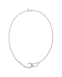 Shaun Leane | White Gold and White Diamond Hook Necklace | Lyst
