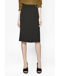 French Connection | Black Sundae Wrap Skirt | Lyst