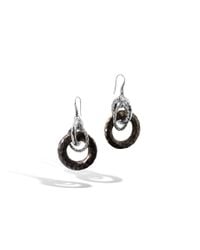 John Hardy | Black Classic Chain Drop Earrings | Lyst