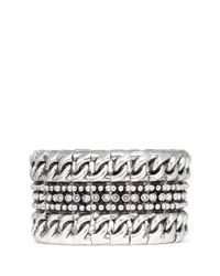 Philippe Audibert | Metallic Sasso' Chain Linear Pavé Bracelet | Lyst