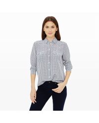 Club Monaco | Black Tabi Silk Shirt | Lyst