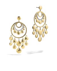 John Hardy | Metallic Dot Chandelier Earrings | Lyst