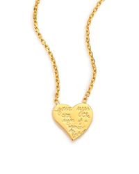 Valentino | Metallic L'amour Heart Pendant Necklace | Lyst