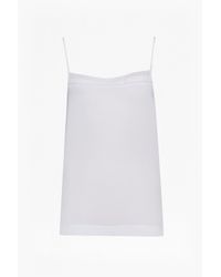 French Connection | White Polly Plains Adjustable Strappy Cami | Lyst