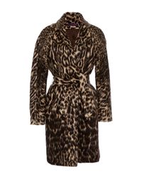 Martin Grant | Multicolor Belted Leopard Coat | Lyst