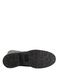 Ksubi | Black Textured Calfskin Lace Up Low Boots for Men | Lyst