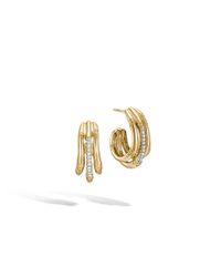John Hardy | Metallic Bamboo Small Hoop Earrings | Lyst