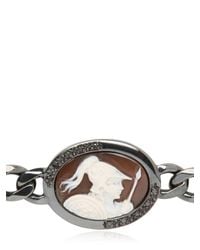 Amedeo | Metallic Sardonyx Warrior Cameo Bracelet for Men | Lyst