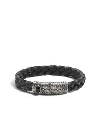 John Hardy | Classic Chain Station With Black Finishing Bracelet for Men | Lyst
