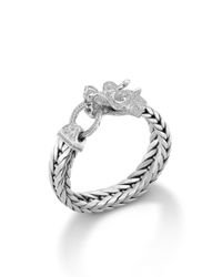 John Hardy | Naga Station Bracelet With White Sapphire for Men | Lyst