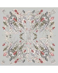 Swash London - Gray Pearl Antler Fringe Scarf - Lyst