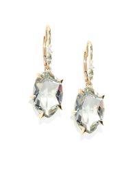 Alexis Bittar Fine | Metallic Green Amethyst Diamond 18k Yellow Gold Earrings | Lyst