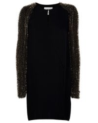 3.1 Phillip Lim | Black Twist V-Neck Dress | Lyst