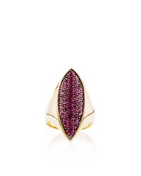 Tito Pedrini | Metallic Pink Sapphire Papaya Ring | Lyst