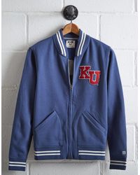 Tailgate Blue Men's Kansas Bomber Jacket for men