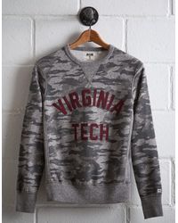 Tailgate Gray Men's Virginia Tech Camo Sweatshirt for men