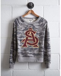 Tailgate Gray Women's Arizona State Camo Sweatshirt