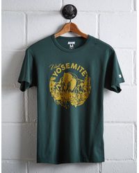 Tailgate Green Men's Yosemite Half Dome T-shirt for men