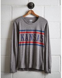 Tailgate Gray Women's Kansas Long Sleeve T-shirt