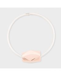 Paul Smith | Metallic Women's Silver Bracelet With Copper Facet Bead | Lyst