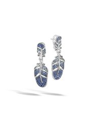 John Hardy | Blue Classic Chain Earrings | Lyst