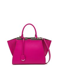 Fendi | Purple 3Jours Leather Shopper Bag | Lyst