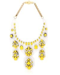 Shourouk | Yellow Barbara Safran Necklace | Lyst