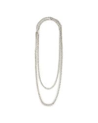 Eddie Borgo | Metallic Pavã© Cone Necklace 46” | Lyst