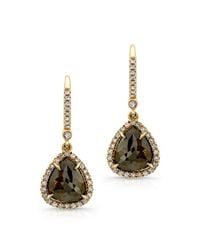 Anne Sisteron - Metallic 18kt Yellow Gold Fancy Diamond Earrings - Lyst