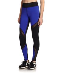 Michi | Blue Suprastelle Colorblock Performance Leggings | Lyst