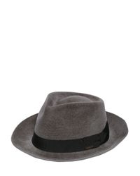 DSquared² | Gray Lapin Fur Felt Fedora | Lyst