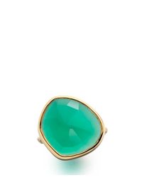 Monica Vinader | Green Siren Stacking Ring | Lyst