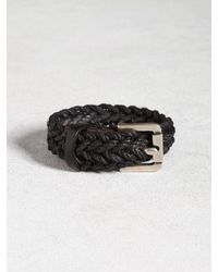 John Varvatos | Black Braided Cuff for Men | Lyst