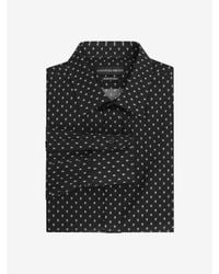 Alexander McQueen | Black Dotted Skull Regular Fit Single Cuff Shirt for Men | Lyst