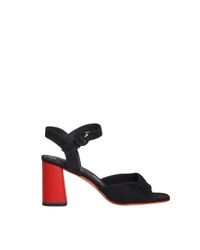 Alice + Olivia - Black Carina Suede Heel - Lyst