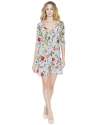Alice + Olivia - Multicolor Moore Button Up Layered Tunic Dress - Lyst