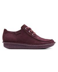 clarks funny dream shoes purple