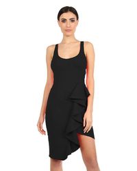 Jay Godfrey - Mannix Racerback Dress In Black - Lyst