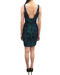 Jay Godfrey - Blue Deep V Python Dress - Lyst
