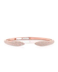Anne Sisteron - Multicolor 14kt Rose Gold Diamond Horn Bangle - Lyst