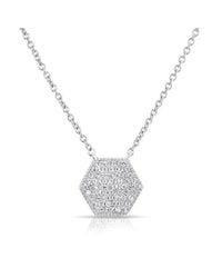 Anne Sisteron | Metallic 14kt White Gold Diamond Honey Necklace | Lyst