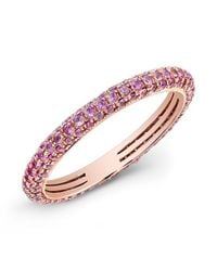 Anne Sisteron | 14kt Rose Gold Pink Sapphire Ring | Lyst