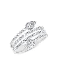 Anne Sisteron - Metallic 14kt White Gold Diamond Viper Ring - Lyst