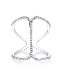 Anne Sisteron - 14kt White Gold Diamond Phantom Ring - Lyst