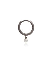 Annoushka - Hoopla 18ct White Gold Pearl Hoop Earring - Lyst