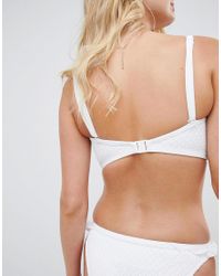 Freya White Bohemia Bandeau Bikini Top